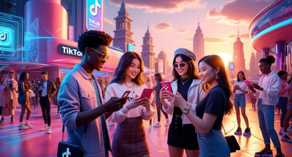dijital bir şehir, influencerlar, tiktok, instagram